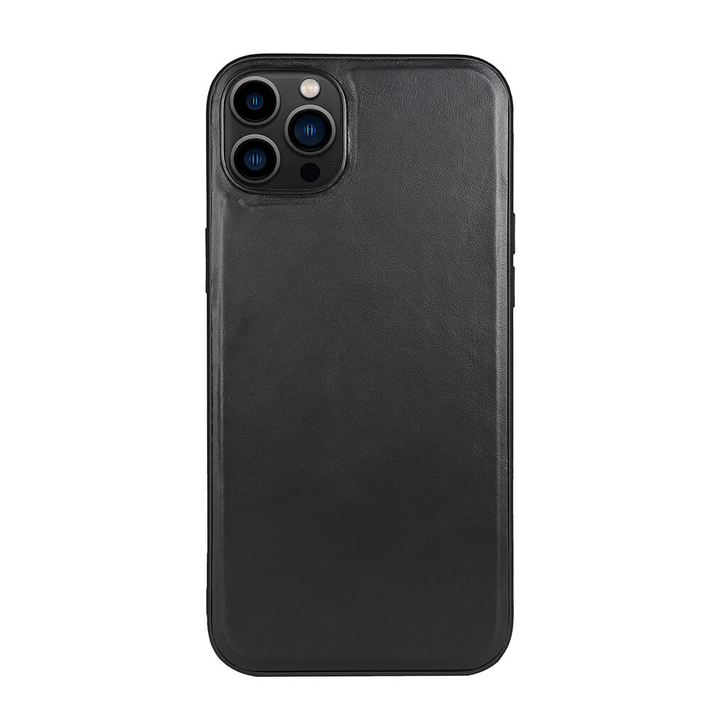 buffalo-buffalo-backcover-leather-magseries iPhone 14 Plus Black